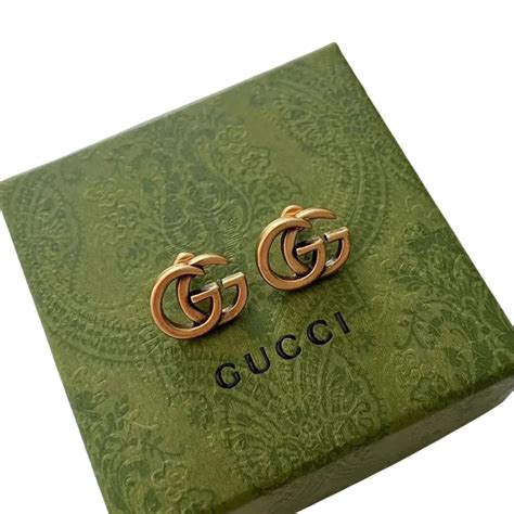 gucci dupe earrings amazon|gucci double g stud earrings.